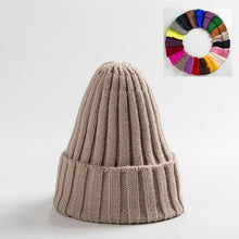 Load image into Gallery viewer, Unisex Hat Cotton Blends Solid Warm Soft HIP HOP Knitted Hats Men Winter Caps Women&#39;s Skullies Beanies, FREE SHIPPING!
