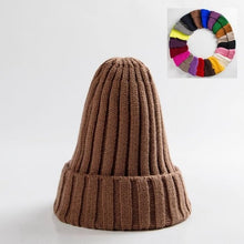 Load image into Gallery viewer, Unisex Hat Cotton Blends Solid Warm Soft HIP HOP Knitted Hats Men Winter Caps Women&#39;s Skullies Beanies, FREE SHIPPING!
