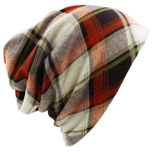 Load image into Gallery viewer, Autumn Winter Hats For Women Skullies And Beanies Men Hat Unisex Plaid Design Contrast Color Ladies Hat BHT022, FREE SHIPPING!
