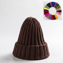 Load image into Gallery viewer, Unisex Hat Cotton Blends Solid Warm Soft HIP HOP Knitted Hats Men Winter Caps Women&#39;s Skullies Beanies, FREE SHIPPING!
