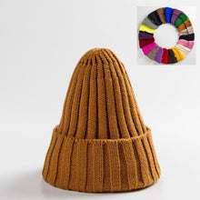 Load image into Gallery viewer, Unisex Hat Cotton Blends Solid Warm Soft HIP HOP Knitted Hats Men Winter Caps Women&#39;s Skullies Beanies, FREE SHIPPING!
