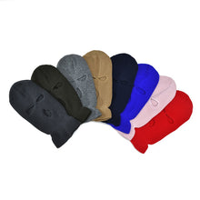 Load image into Gallery viewer, Full Face Cover Ski Mask Hat 3 Holes Balaclava Army Tactical CS Windproof Knit Beanies Bonnet Winter Warm Unisex Caps, FREE SHIPPING!
