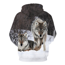 Load image into Gallery viewer, Fashion Men Wolf Animal 3D Printed Hooded Hoodies Men / Women&#39;s Shinning Wolf Design Sweatshirts 3D Harajuku Hoody
