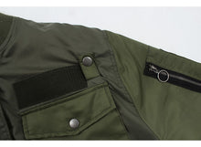 Load image into Gallery viewer, Artsnie Bomber Jacket Women Army Green Warm Zipper Pockets Winter Coat, Female Jacket Parkas, FREE SHIPPING!
