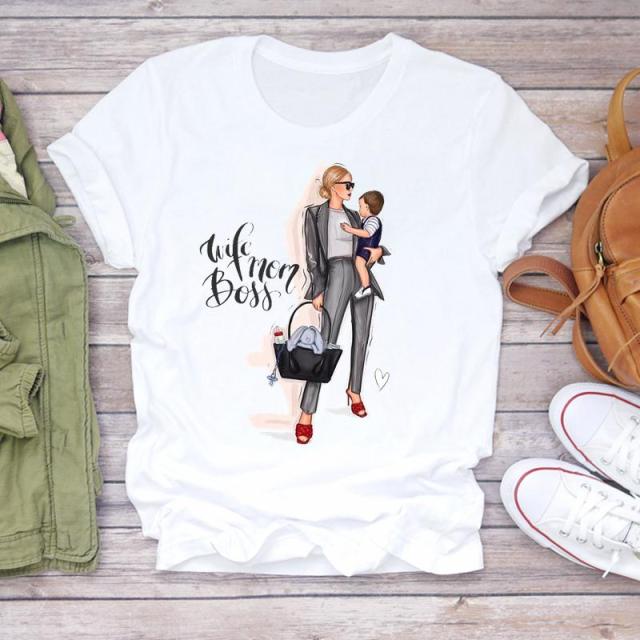 Women Cartoon, Super Mom Life, Mama, Mother, Lady T-shirts, Top T Shirt, Ladies Women Graphic, Female Tee, T-Shirt, FREE SHIPPING!