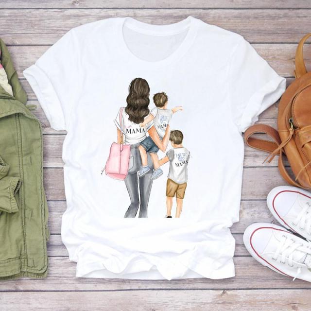 Women Cartoon, Super Mom Life, Mama, Mother, Lady T-shirts, Top T Shirt, Ladies Women Graphic, Female Tee, T-Shirt, FREE SHIPPING!