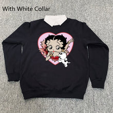 Load image into Gallery viewer, Vintage Cartoon Print Girl&#39;s Pullover Thick Warm Long Sleeve Hoodies Plus Size Loose Women Sweatshirts, FREE SHIPPING!
