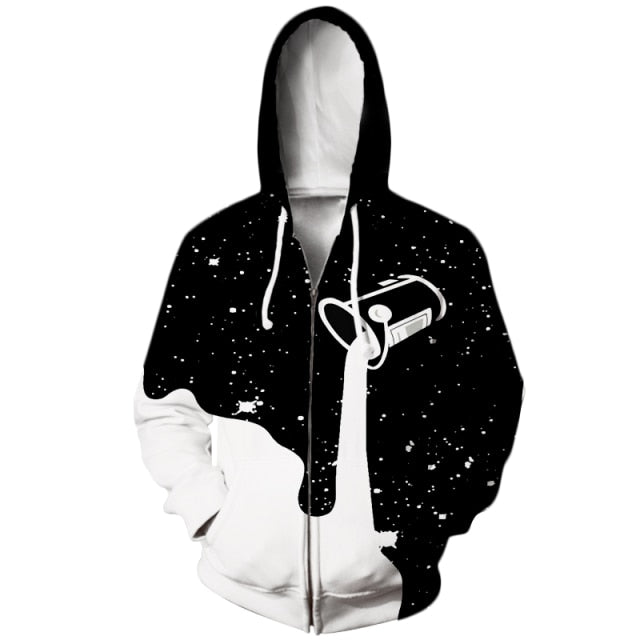 XS-7XL Summer Fashion T Shirt The Milk Creative 3D Print Casual Hooded Jacket Hoodies Sweatshirts, FREE SHIPPING!