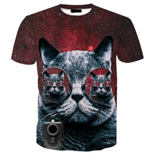 Load image into Gallery viewer, XS-7XL Fashion T-Shirt Galaxy Space, animal, Gangster, Cat, Funny, 3D Print, Casual Hooded, Jacket Hoodies Sweatshirts, FREE SHIPPING!
