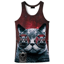 Load image into Gallery viewer, XS-7XL Fashion T-Shirt Galaxy Space, animal, Gangster, Cat, Funny, 3D Print, Casual Hooded, Jacket Hoodies Sweatshirts, FREE SHIPPING!
